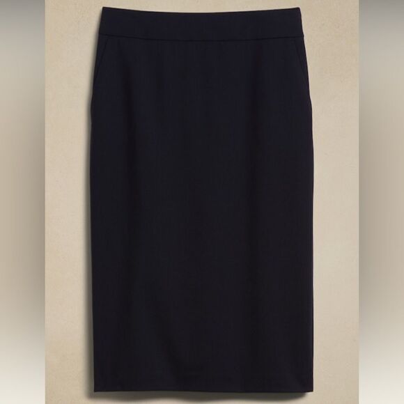 NWT! Banana Republic Navy Siena Wool Pencil Skirt - Multiple Sizes🦩 - Picture 3 of 7
